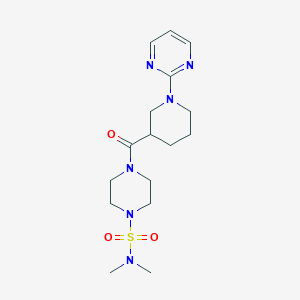 N,N-dimethyl-4-{[1-(2-pyrimidinyl)-3-piperidyl]carbonyl}tetrahydro-1(2H)-pyrazinesulfonamide