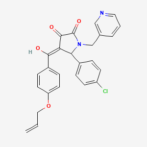 5-(4-chlorophenyl)-3-hydroxy-4-{[4-(prop-2-en-1-yloxy)phenyl]carbonyl}-1-(pyridin-3-ylmethyl)-1,5-dihydro-2H-pyrrol-2-one