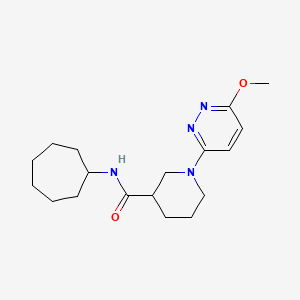 N-cycloheptyl-1-(6-methoxy-3-pyridazinyl)-3-piperidinecarboxamide