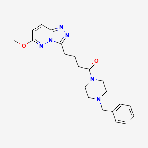 1-(4-Benzylpiperazino)-4-(6-methoxy[1,2,4]triazolo[4,3-b]pyridazin-3-yl)-1-butanone