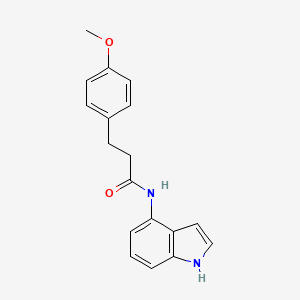 molecular formula C18H18N2O2 B11139457 N-(1H-indol-4-yl)-3-(4-methoxyphenyl)propanamide 