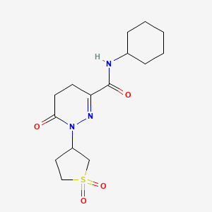 N-cyclohexyl-1-(1,1-dioxidotetrahydrothiophen-3-yl)-6-oxo-1,4,5,6-tetrahydropyridazine-3-carboxamide