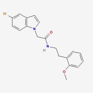 2-(5-bromo-1H-indol-1-yl)-N-[2-(2-methoxyphenyl)ethyl]acetamide