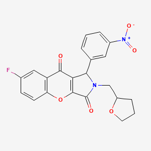 7-Fluoro-1-(3-nitrophenyl)-2-(tetrahydrofuran-2-ylmethyl)-1,2-dihydrochromeno[2,3-c]pyrrole-3,9-dione