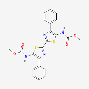 methyl N-(2-{5-[(methoxycarbonyl)amino]-4-phenyl-1,3-thiazol-2-yl}-4-phenyl-1,3-thiazol-5-yl)carbamate