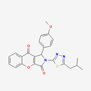 1-(4-Methoxyphenyl)-2-[5-(2-methylpropyl)-1,3,4-thiadiazol-2-yl]-1,2-dihydrochromeno[2,3-c]pyrrole-3,9-dione