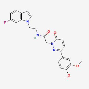 2-[3-(3,4-dimethoxyphenyl)-6-oxo-1(6H)-pyridazinyl]-N-[2-(6-fluoro-1H-indol-1-yl)ethyl]acetamide