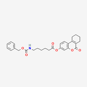 molecular formula C27H29NO6 B11139648 6-oxo-7,8,9,10-tetrahydro-6H-benzo[c]chromen-3-yl 6-{[(benzyloxy)carbonyl]amino}hexanoate 