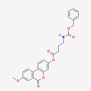 8-methoxy-6-oxo-6H-benzo[c]chromen-3-yl 4-{[(benzyloxy)carbonyl]amino}butanoate