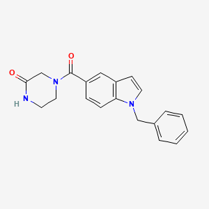 4-[(1-benzyl-1H-indol-5-yl)carbonyl]piperazin-2-one