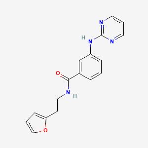 N-[2-(2-furyl)ethyl]-3-(2-pyrimidinylamino)benzamide