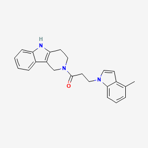 3-(4-methyl-1H-indol-1-yl)-1-(1,3,4,5-tetrahydro-2H-pyrido[4,3-b]indol-2-yl)propan-1-one