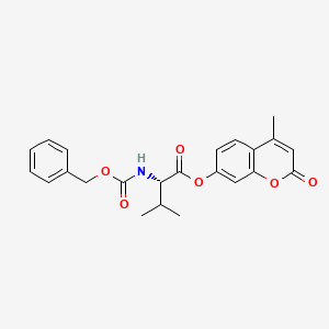 molecular formula C23H23NO6 B11139784 4-methyl-2-oxo-2H-chromen-7-yl N-[(benzyloxy)carbonyl]-L-valinate 