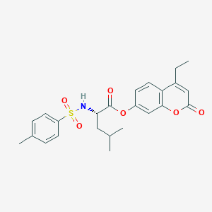 4-ethyl-2-oxo-2H-chromen-7-yl N-[(4-methylphenyl)sulfonyl]-L-leucinate