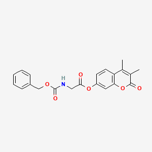 3,4-dimethyl-2-oxo-2H-chromen-7-yl N-[(benzyloxy)carbonyl]glycinate