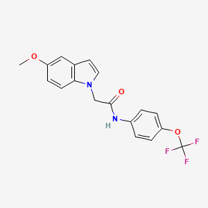 2-(5-methoxy-1H-indol-1-yl)-N-[4-(trifluoromethoxy)phenyl]acetamide