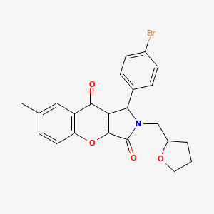 1-(4-Bromophenyl)-7-methyl-2-(tetrahydrofuran-2-ylmethyl)-1,2-dihydrochromeno[2,3-c]pyrrole-3,9-dione