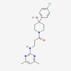 1-[4-(4-Chlorophenyl)-4-hydroxypiperidino]-3-[(4,6-dimethyl-2-pyrimidinyl)amino]-1-propanone