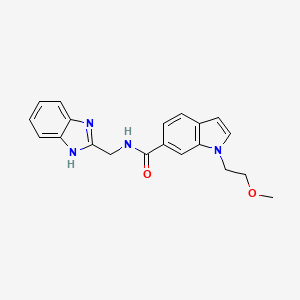 N-(1H-1,3-benzimidazol-2-ylmethyl)-1-(2-methoxyethyl)-1H-indole-6-carboxamide