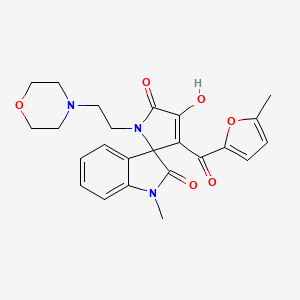 4'-hydroxy-1-methyl-3'-(5-methyl-2-furoyl)-1'-(2-morpholin-4-ylethyl)spiro[indole-3,2'-pyrrole]-2,5'(1{H},1'{H})-dione