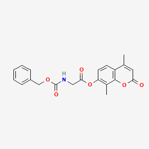 4,8-dimethyl-2-oxo-2H-chromen-7-yl N-[(benzyloxy)carbonyl]glycinate