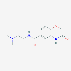 N-[2-(dimethylamino)ethyl]-3-oxo-3,4-dihydro-2H-1,4-benzoxazine-6-carboxamide