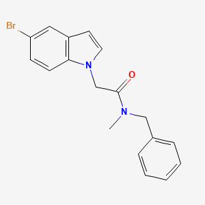 N-benzyl-2-(5-bromo-1H-indol-1-yl)-N-methylacetamide