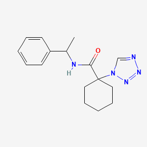 molecular formula C16H21N5O B11139888 N-(1-phenylethyl)-1-(1H-1,2,3,4-tetraazol-1-yl)-1-cyclohexanecarboxamide 