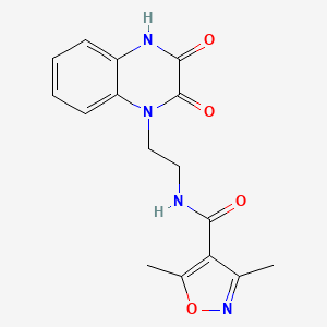 N-{2-[3-hydroxy-2-oxo-1(2H)-quinoxalinyl]ethyl}-3,5-dimethyl-4-isoxazolecarboxamide