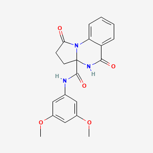 N-(3,5-dimethoxyphenyl)-1,5-dioxo-2,3,4,5-tetrahydropyrrolo[1,2-a]quinazoline-3a(1H)-carboxamide