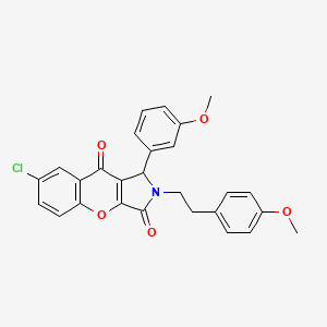 7-Chloro-1-(3-methoxyphenyl)-2-[2-(4-methoxyphenyl)ethyl]-1,2-dihydrochromeno[2,3-c]pyrrole-3,9-dione