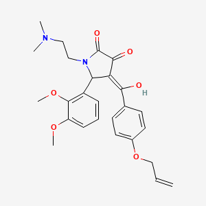 5-(2,3-dimethoxyphenyl)-1-[2-(dimethylamino)ethyl]-3-hydroxy-4-{[4-(prop-2-en-1-yloxy)phenyl]carbonyl}-1,5-dihydro-2H-pyrrol-2-one