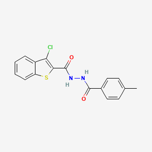 3-chloro-N'-[(4-methylphenyl)carbonyl]-1-benzothiophene-2-carbohydrazide