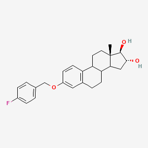 (8xi,9xi,14xi,16alpha,17beta)-3-[(4-Fluorobenzyl)oxy]estra-1,3,5(10)-triene-16,17-diol