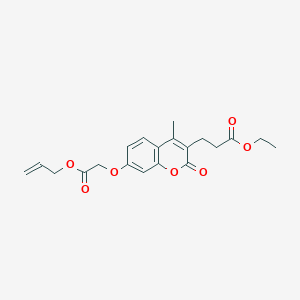 ethyl 3-{7-[2-(allyloxy)-2-oxoethoxy]-4-methyl-2-oxo-2H-chromen-3-yl}propanoate