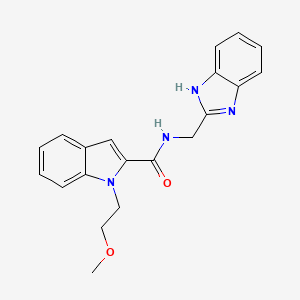 N-(1H-1,3-benzimidazol-2-ylmethyl)-1-(2-methoxyethyl)-1H-indole-2-carboxamide