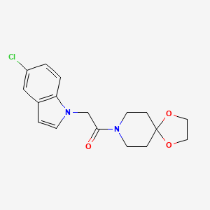 8-[(5-chloro-1H-indol-1-yl)acetyl]-1,4-dioxa-8-azaspiro[4.5]decane