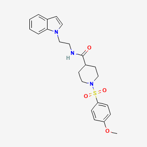 N-[2-(1H-indol-1-yl)ethyl]-1-[(4-methoxyphenyl)sulfonyl]-4-piperidinecarboxamide