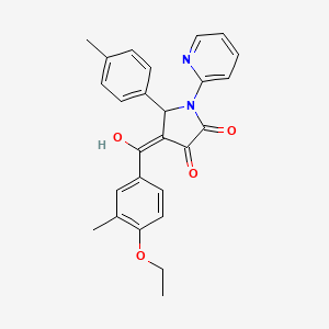 4-(4-ethoxy-3-methylbenzoyl)-3-hydroxy-5-(4-methylphenyl)-1-(pyridin-2-yl)-2,5-dihydro-1H-pyrrol-2-one