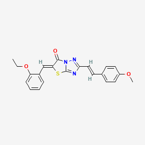 (5Z)-5-(2-ethoxybenzylidene)-2-[(E)-2-(4-methoxyphenyl)ethenyl][1,3]thiazolo[3,2-b][1,2,4]triazol-6(5H)-one