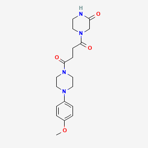 1-[4-(4-Methoxyphenyl)piperazino]-4-(3-oxopiperazino)-1,4-butanedione