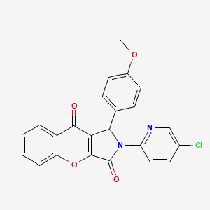 molecular formula C23H15ClN2O4 B11140175 2-(5-Chloropyridin-2-yl)-1-(4-methoxyphenyl)-1,2-dihydrochromeno[2,3-c]pyrrole-3,9-dione 