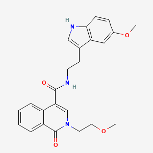 2-(2-methoxyethyl)-N-[2-(5-methoxy-1H-indol-3-yl)ethyl]-1-oxo-1,2-dihydro-4-isoquinolinecarboxamide