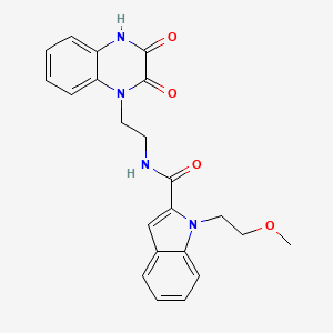 N-[2-(2,3-dioxo-3,4-dihydroquinoxalin-1(2H)-yl)ethyl]-1-(2-methoxyethyl)-1H-indole-2-carboxamide