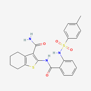 2-{[(2-{[(4-Methylphenyl)sulfonyl]amino}phenyl)carbonyl]amino}-4,5,6,7-tetrahydro-1-benzothiophene-3-carboxamide