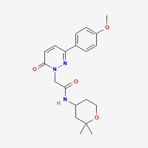 N-(2,2-dimethyltetrahydro-2H-pyran-4-yl)-2-(3-(4-methoxyphenyl)-6-oxopyridazin-1(6H)-yl)acetamide