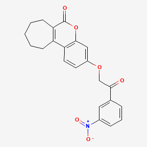 3-[2-(3-nitrophenyl)-2-oxoethoxy]-8,9,10,11-tetrahydrocyclohepta[c]chromen-6(7H)-one