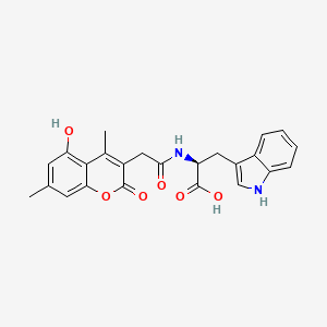 N-[(5-hydroxy-4,7-dimethyl-2-oxo-2H-chromen-3-yl)acetyl]-L-tryptophan