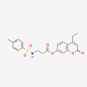 4-ethyl-2-oxo-2H-chromen-7-yl N-[(4-methylphenyl)sulfonyl]-beta-alaninate