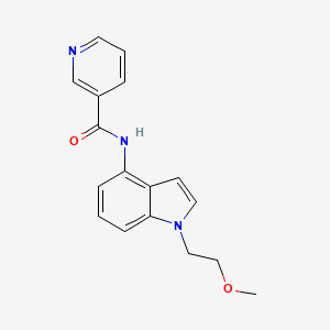 N-[1-(2-methoxyethyl)-1H-indol-4-yl]nicotinamide